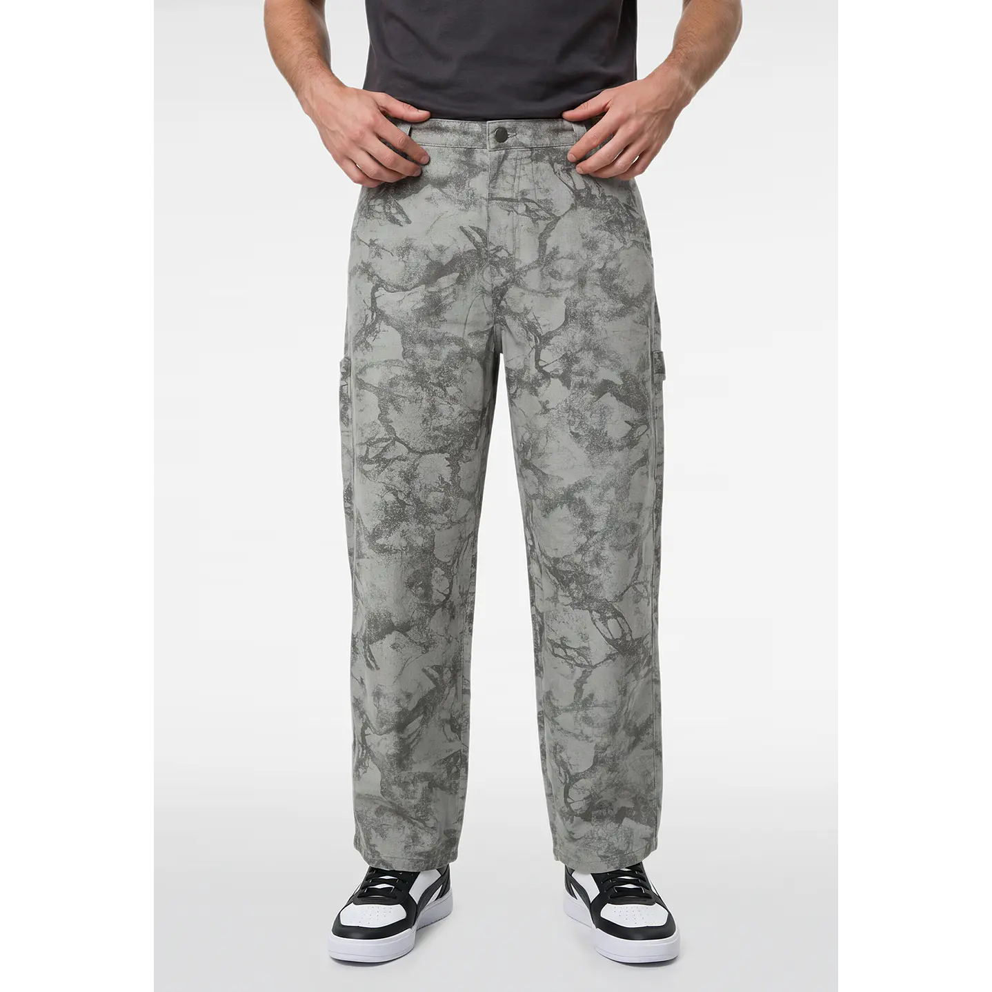 Jeans Camuflado Baggy Hombre Beige 2
