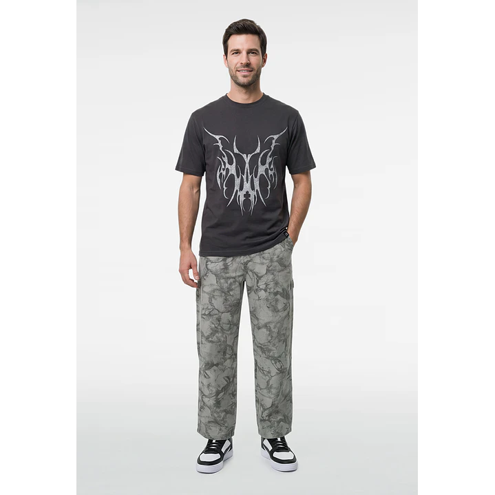 Jeans Camuflado Baggy Hombre Beige 4