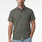Camisa Lino Hombre Verde - Miniatura 1
