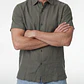 Camisa Lino Hombre Verde - Miniatura 2