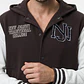 Chaqueta College Hombre Manga Larga Café - Miniatura 2