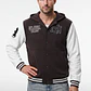 Chaqueta College Hombre Manga Larga Café - Miniatura 1