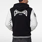 Chaqueta College Hombre Manga Larga Negro - Miniatura 3