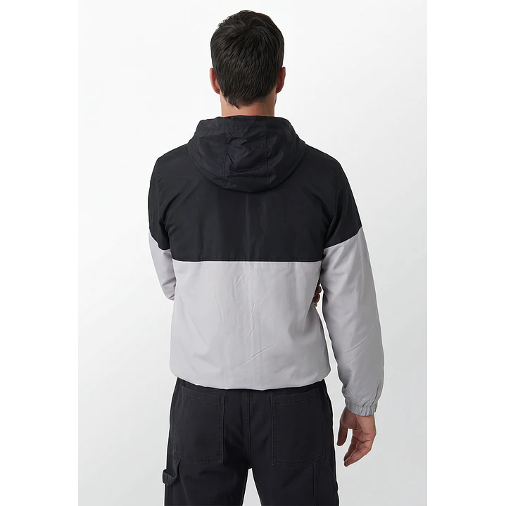 Cortaviento Bicolor Hombre Gris 3