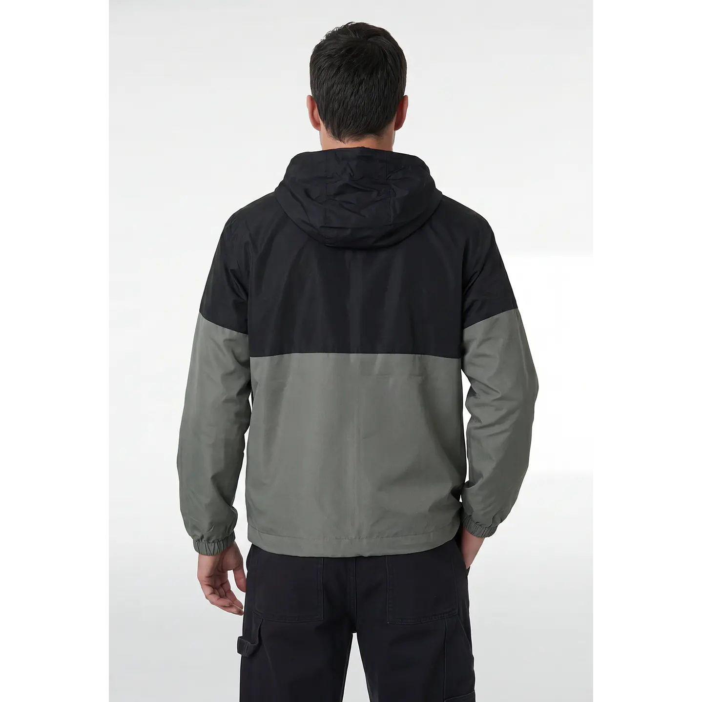 Cortaviento Bicolor Hombre Verde 3