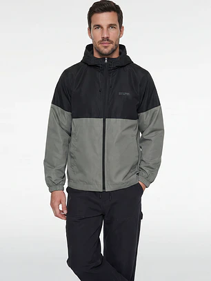 Cortaviento Bicolor Hombre Verde