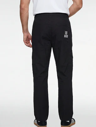 Pantalón Straight Hombre Casual Negro