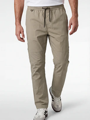 Pantalón Straight Hombre Casual Beige