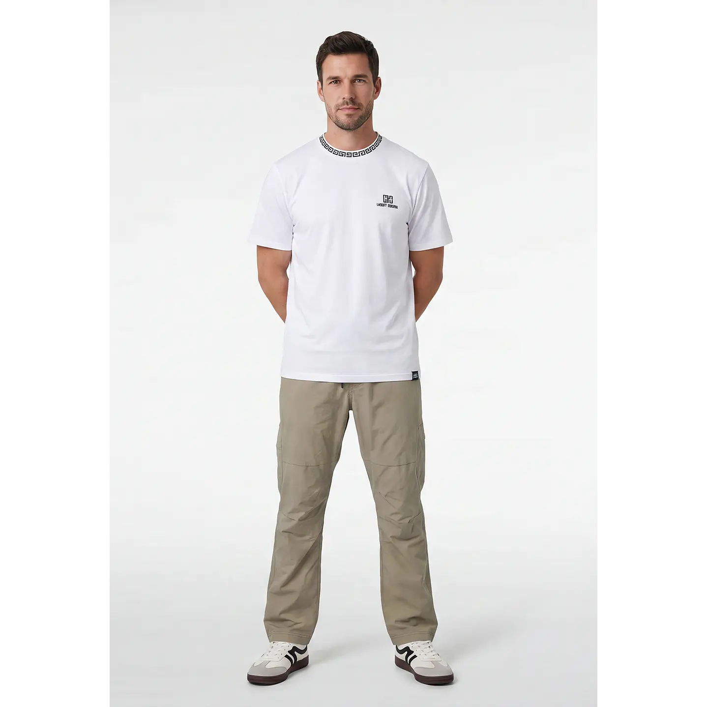 Pantalón Straight Hombre Casual Beige 4