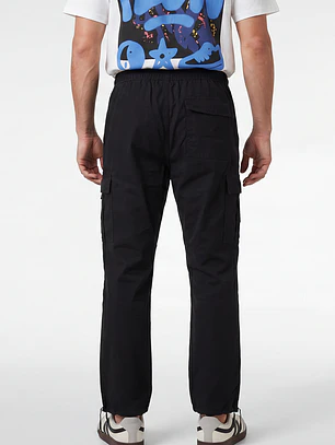 Pantalón Cargo Parachute Hombre Negro