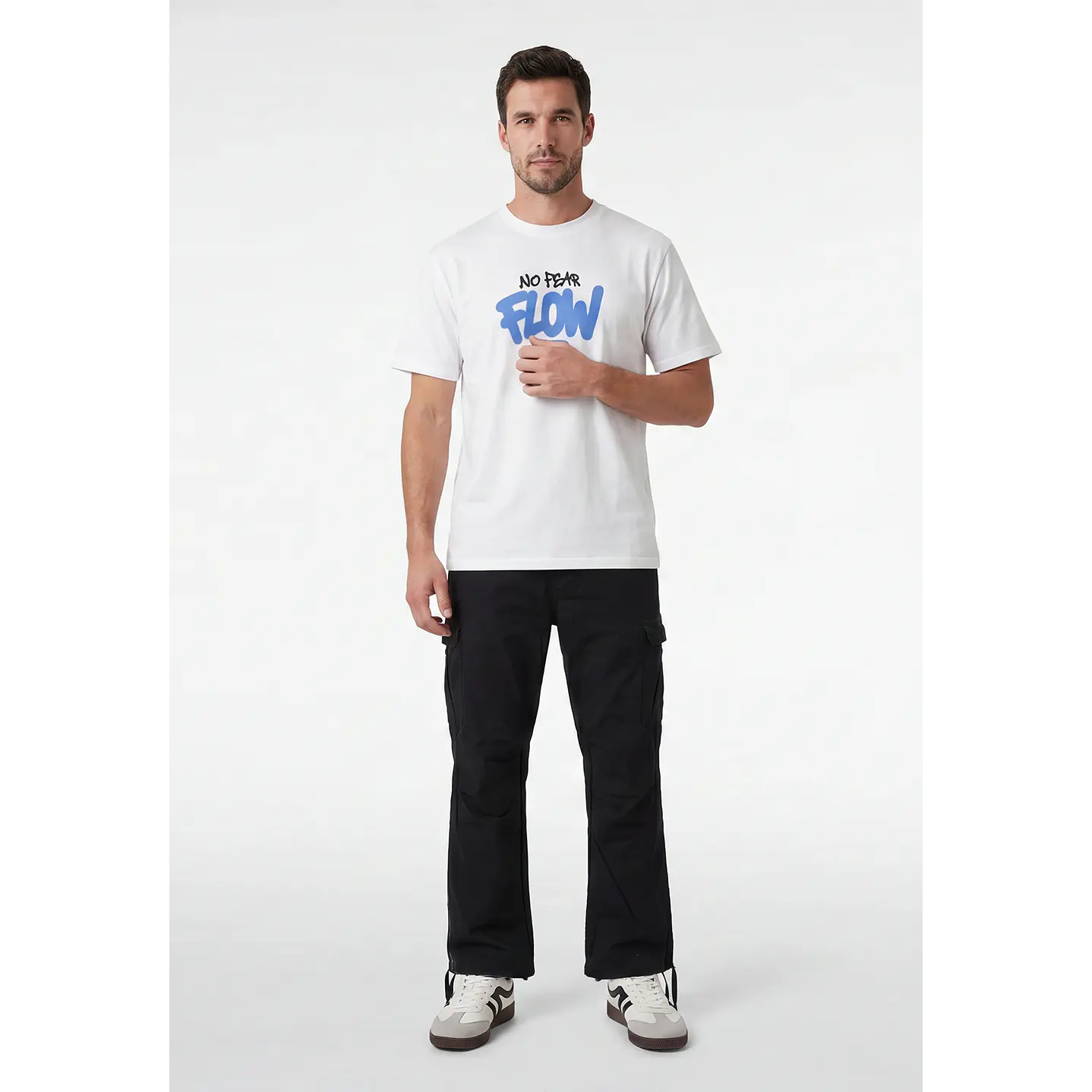 Pantalón Cargo Parachute Hombre Negro 4
