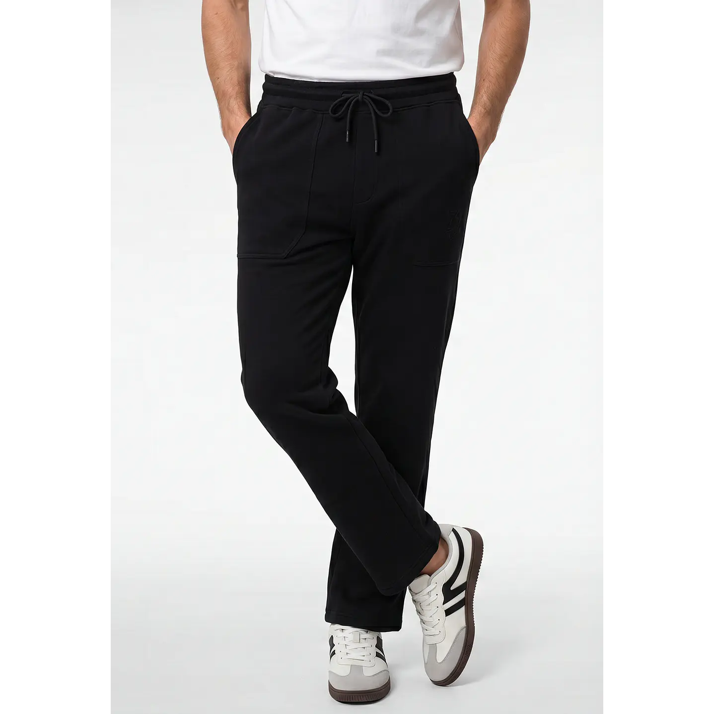Buzo Recto Jogger Hombre Negro 1