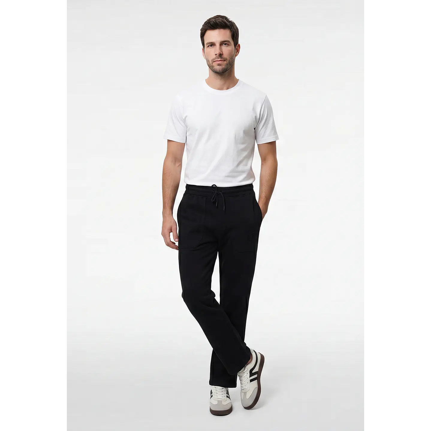 Buzo Recto Jogger Hombre Negro 4