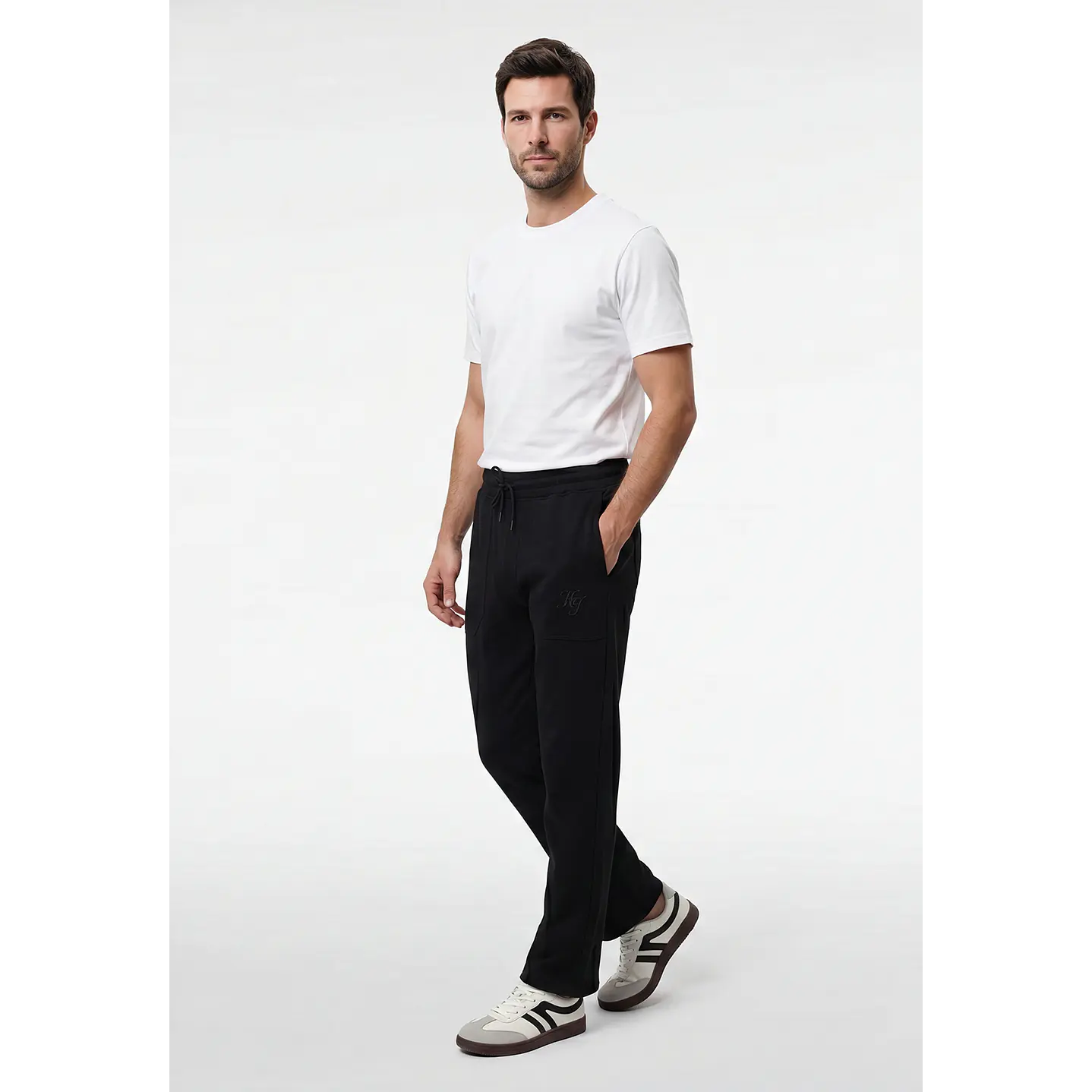 Buzo Recto Jogger Hombre Negro 3