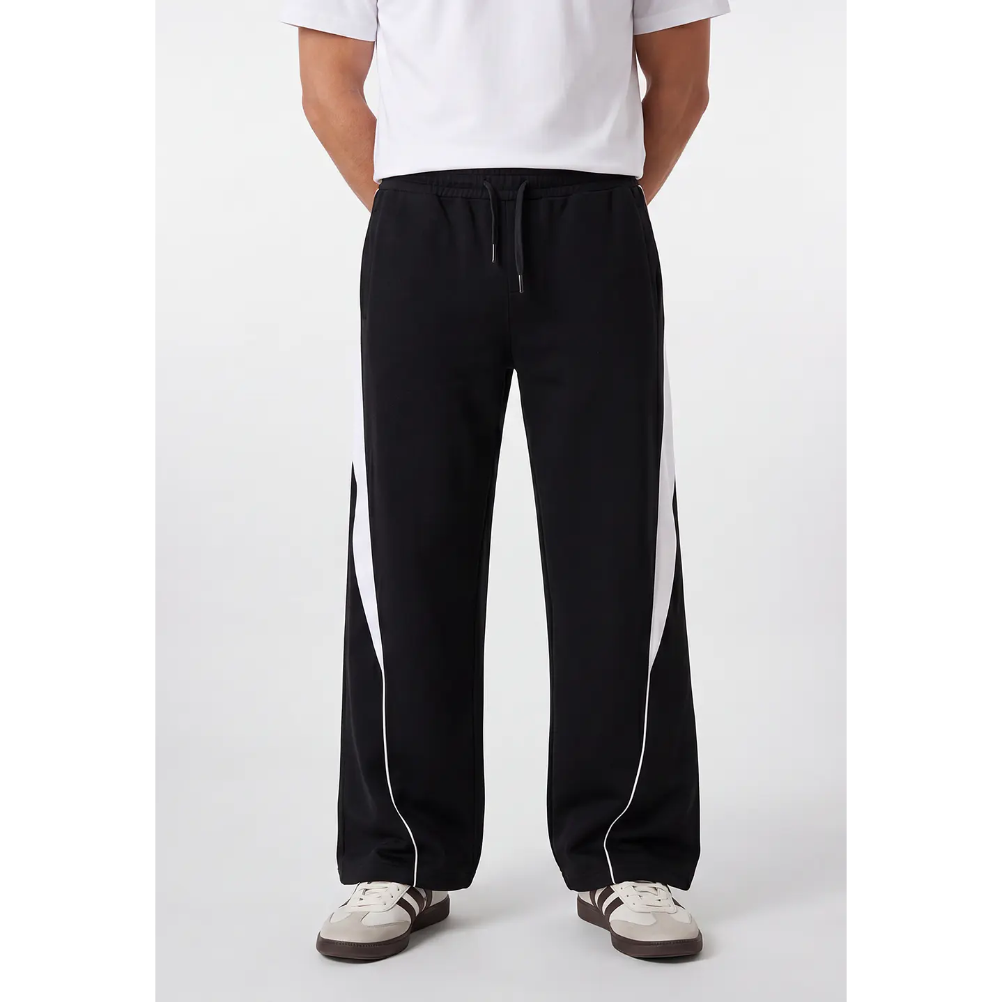 Buzo Bicolor Hombre Negro 1