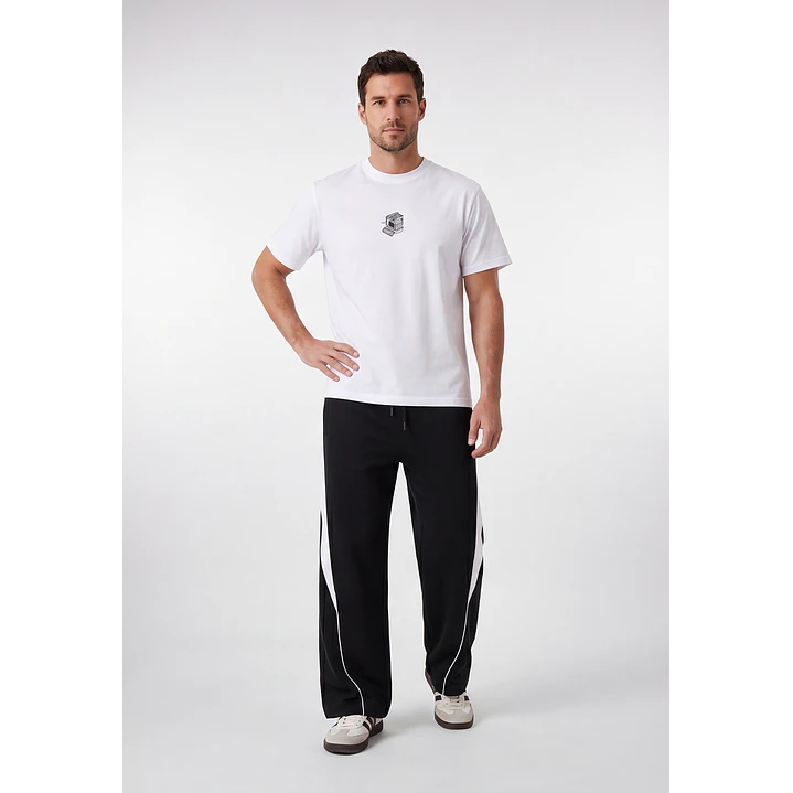 Buzo Bicolor Hombre Negro 3