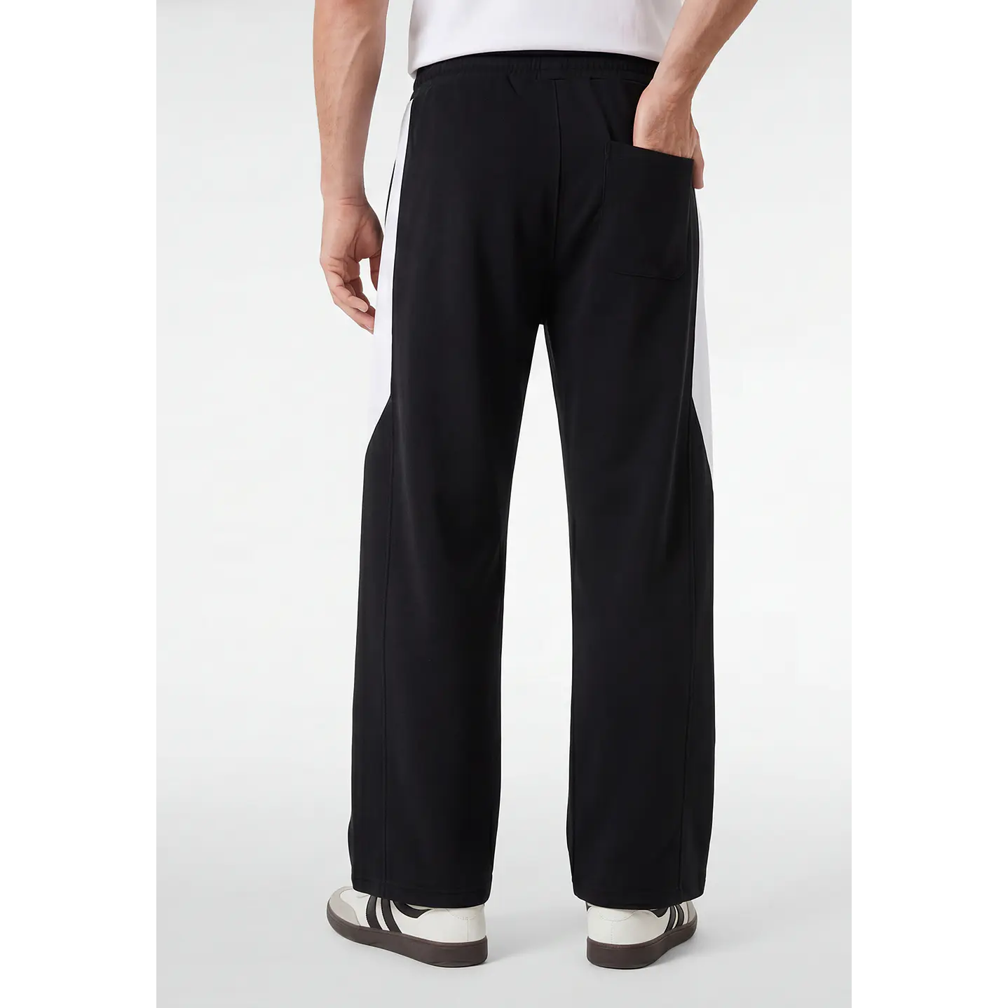 Buzo Bicolor Hombre Negro 2