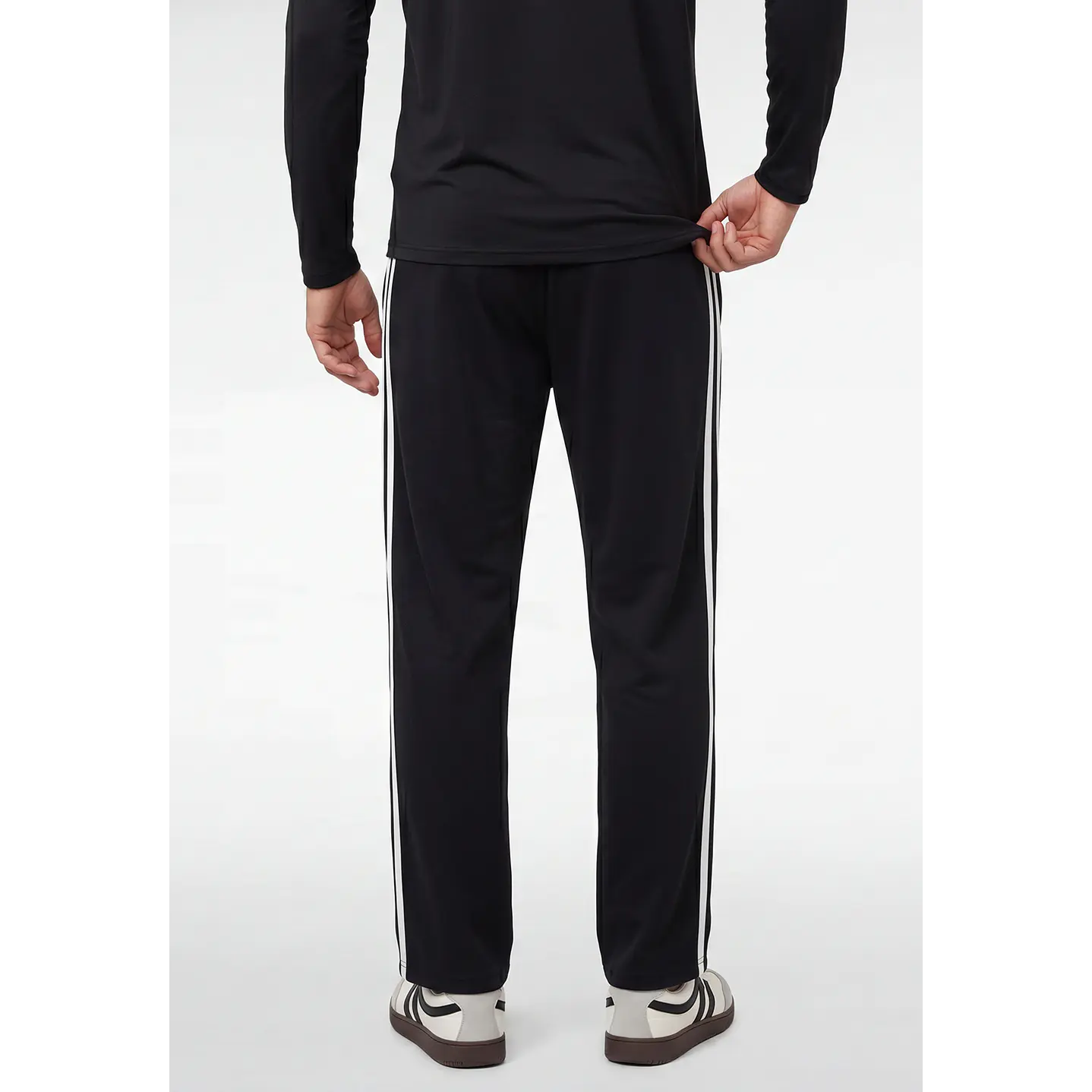 Buzo Cinta Lateral Relaxed Hombre Negro 2
