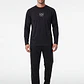 Buzo Cinta Lateral Relaxed Hombre Negro - Miniatura 3