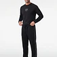 Buzo Cinta Lateral Relaxed Hombre Negro - Miniatura 4