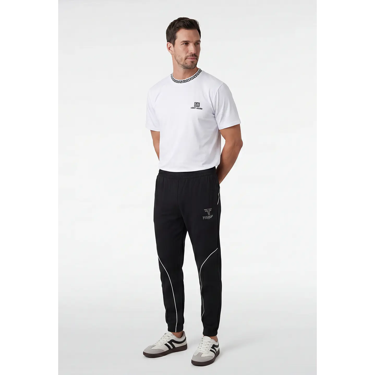 Buzo Linea Jogger Hombre Negro 4