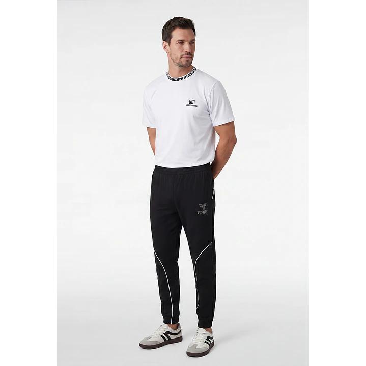 Buzo Linea Jogger Hombre Negro 4