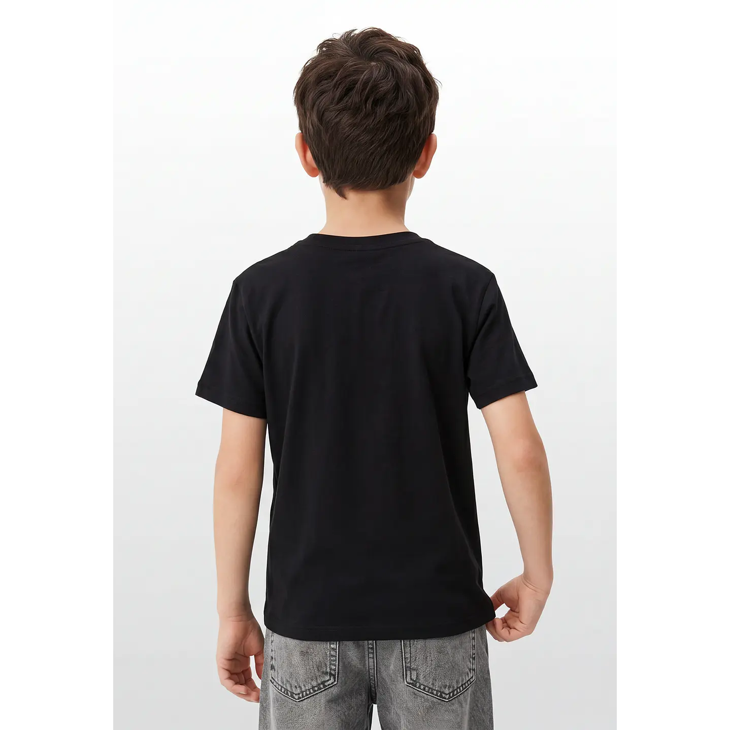 Polera Future Engomado Niño Negro 4