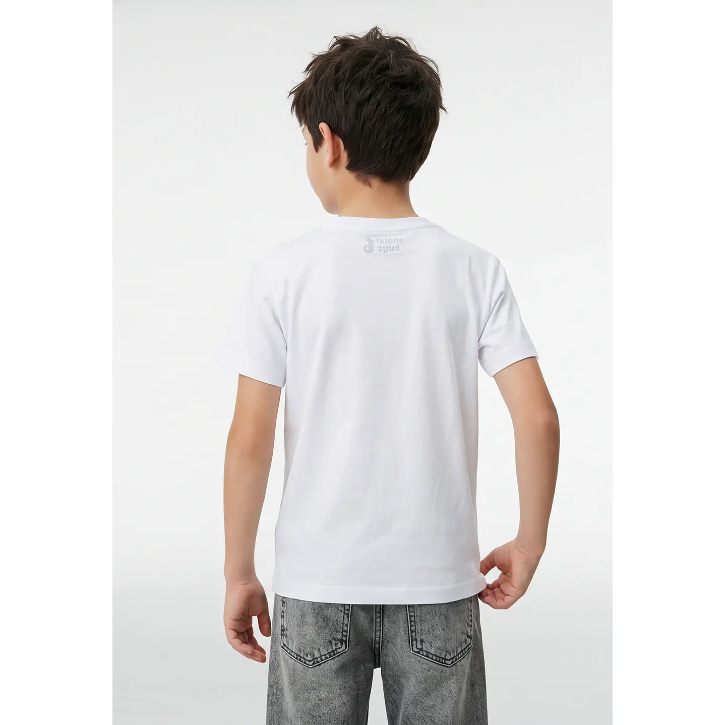 Polera Future Engomado Niño Blanco 3