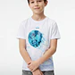 Polera Print Engomado Niño Blanco - Miniatura 1