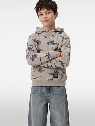 Polerón Dino Niño Beige