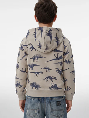 Polerón Dino Niño Beige