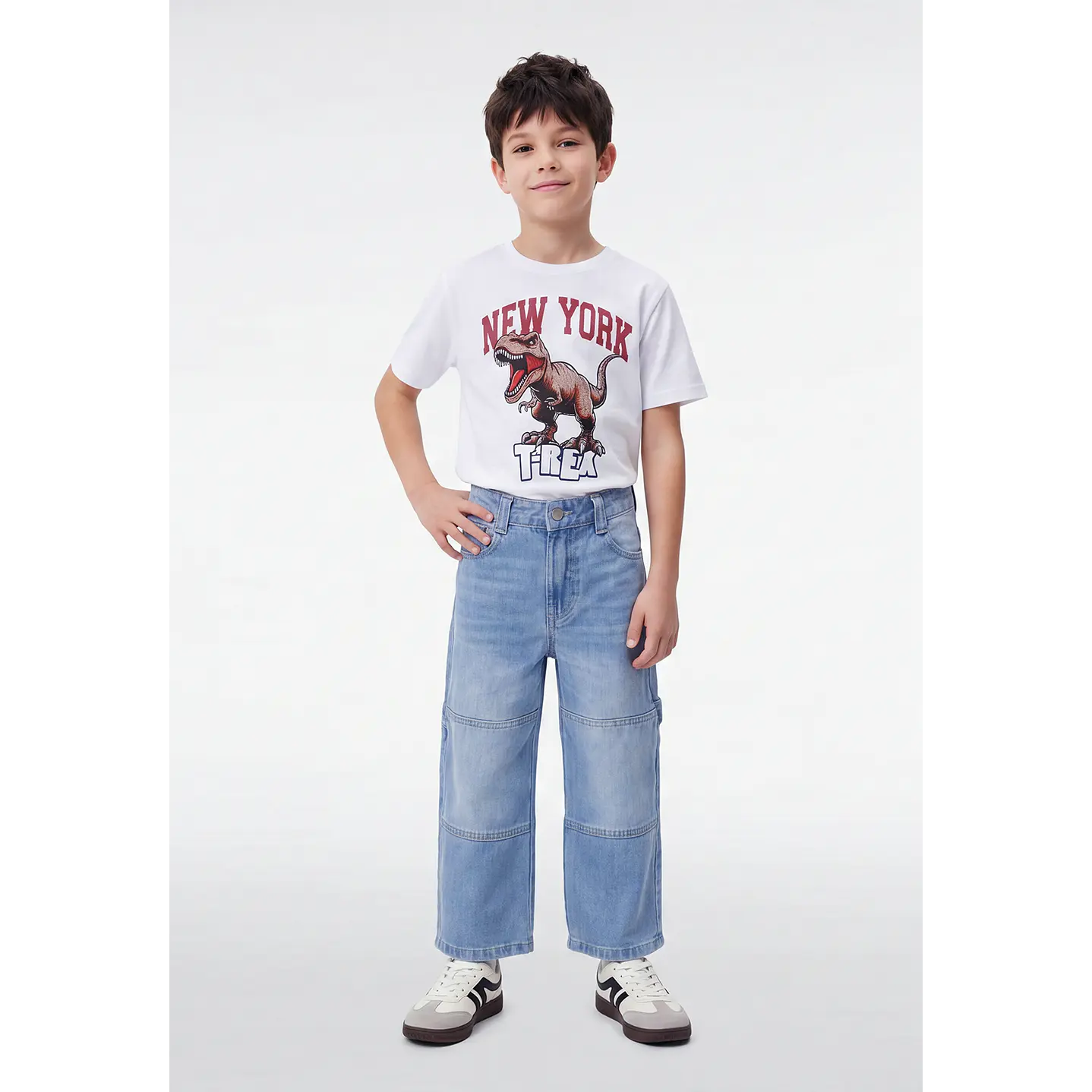 Jeans Carpintero Niño Celeste 2