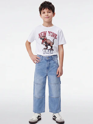 Jeans Carpintero Niño Celeste