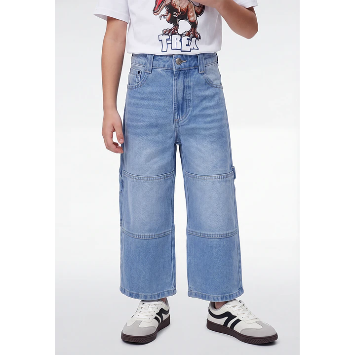 Jeans Carpintero Niño Celeste 2