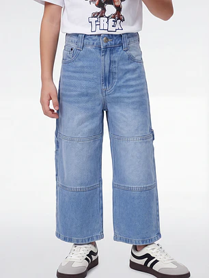 Jeans Carpintero Niño Celeste