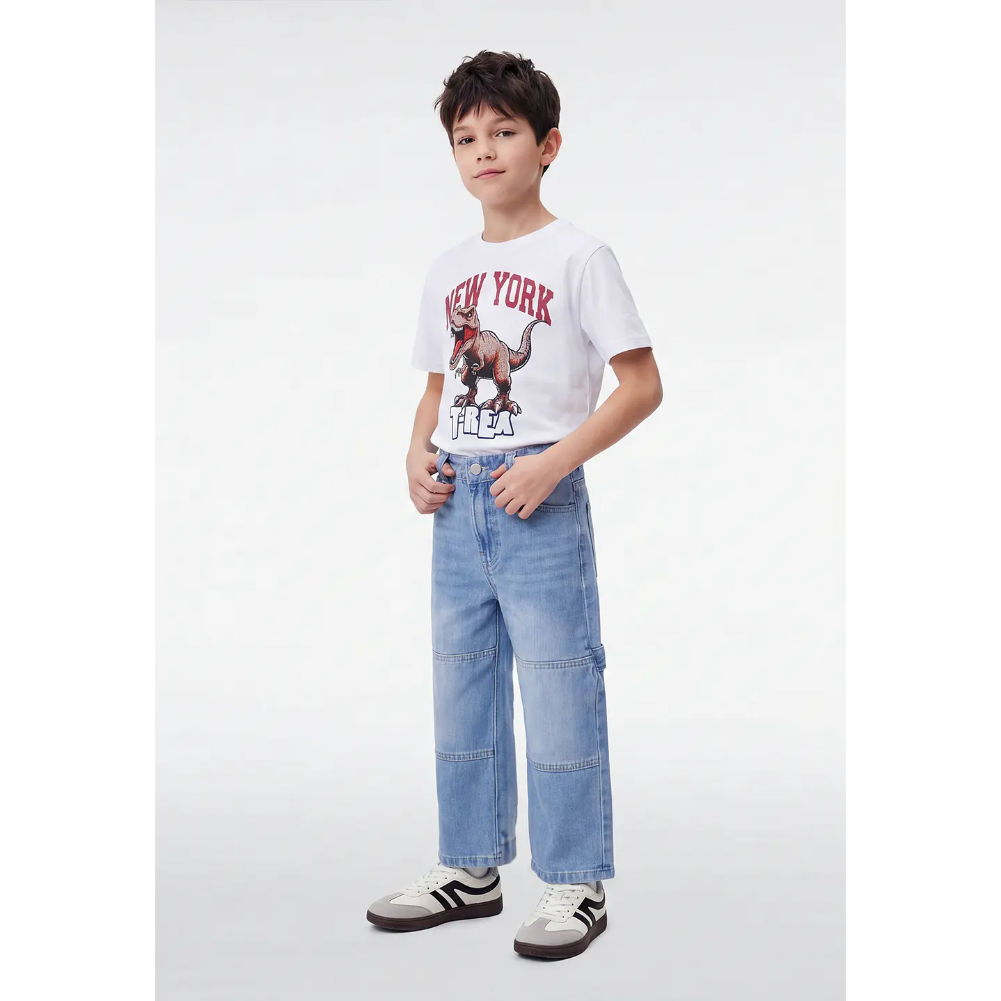 Jeans Carpintero Niño Celeste 4