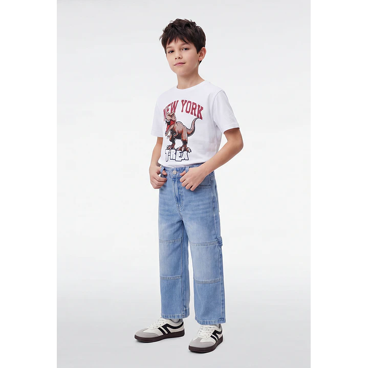 Jeans Carpintero Niño Celeste 4