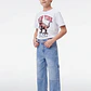 Jeans Carpintero Niño Celeste - Miniatura 4