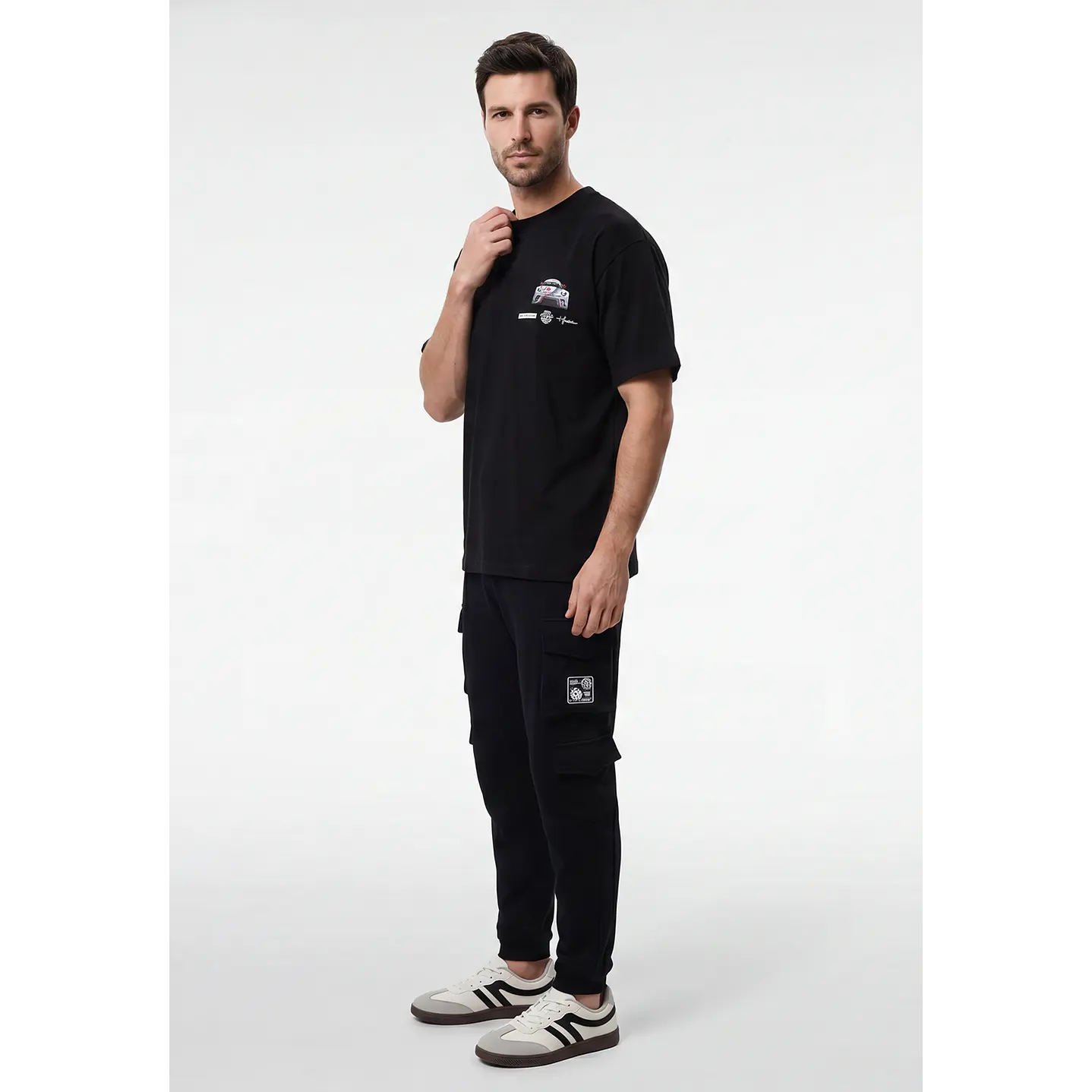 Buzo Cargo Hombre Negro 3