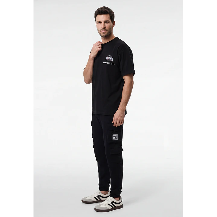 Buzo Cargo Hombre Negro 3