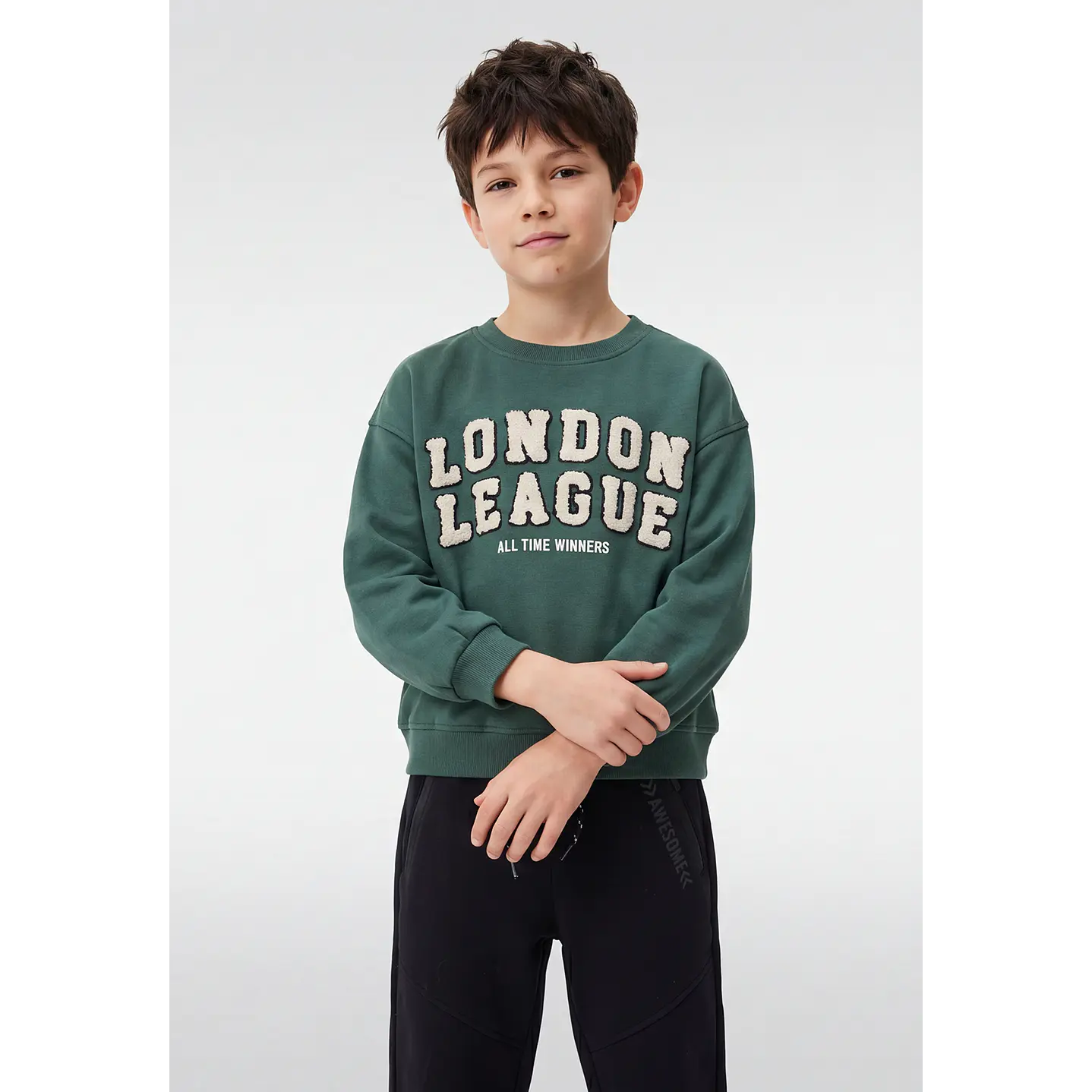Polerón London Niño Verde 1