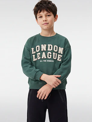 Polerón London Niño Verde