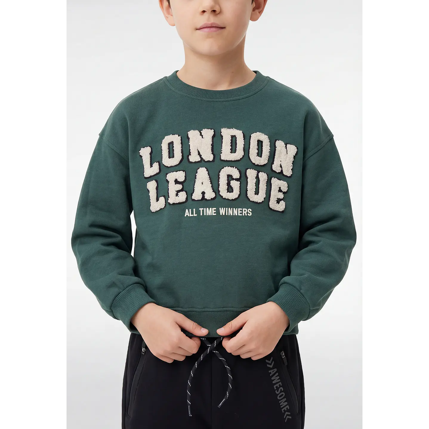 Polerón London Niño Verde 4