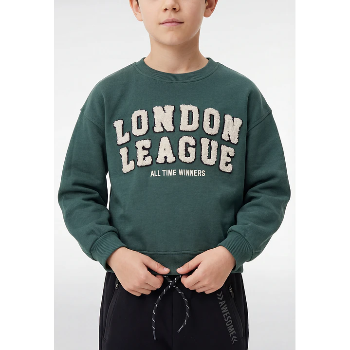 Polerón London Niño Verde 3