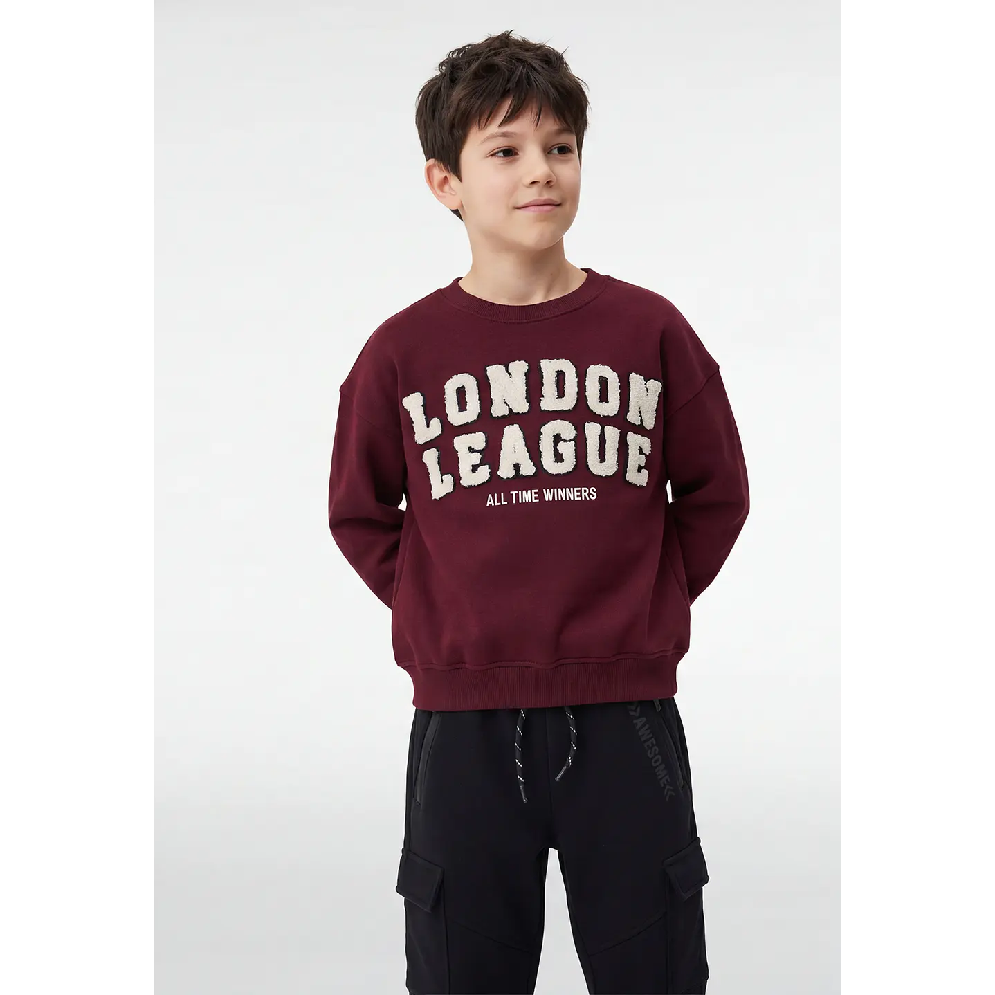 Polerón London Niño Burdeo 1