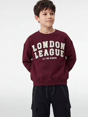 Polerón London Niño Burdeo