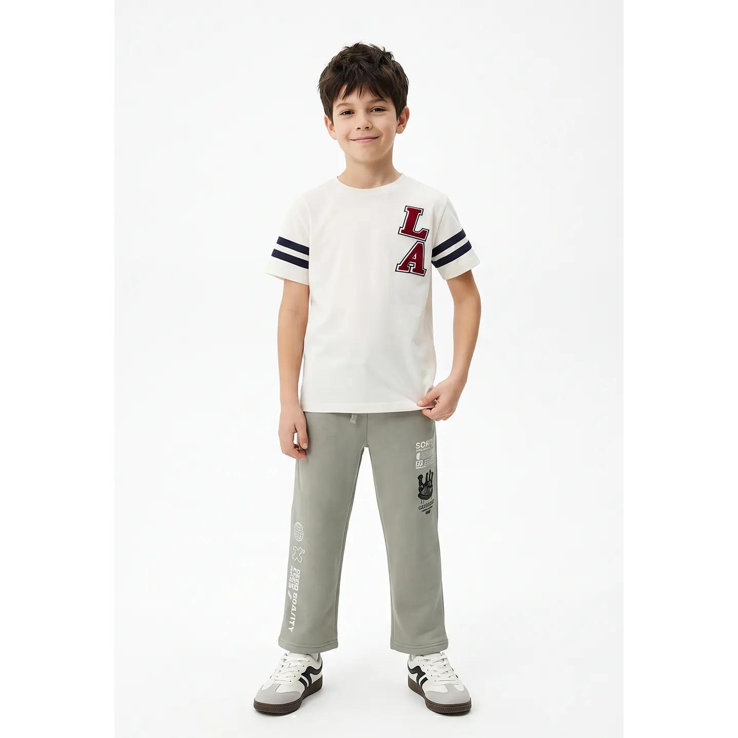 Buzo Urbano Loose Fit Niño Verde 4
