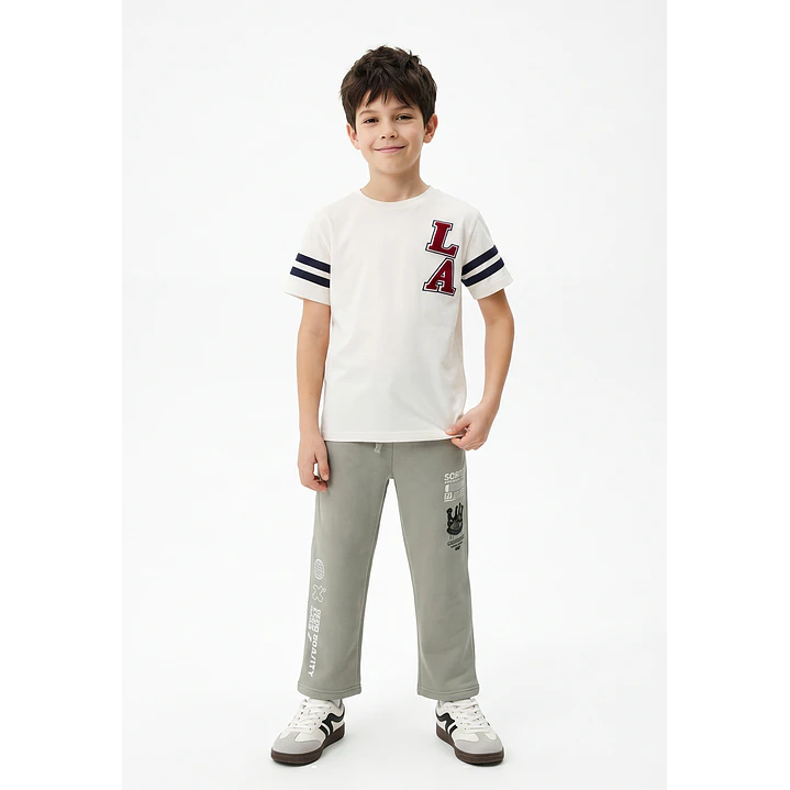 Buzo Urbano Loose Fit Niño Verde 4