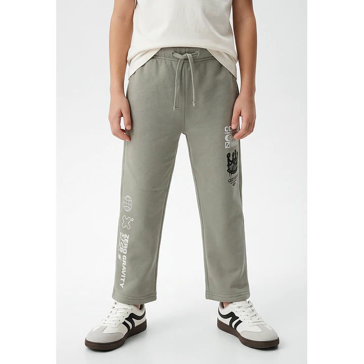 Buzo Urbano Loose Fit Niño Verde 2