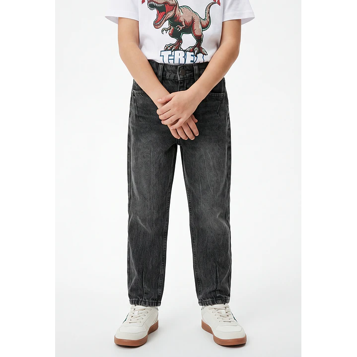 Jeans Loose Fit Niño Negro 2
